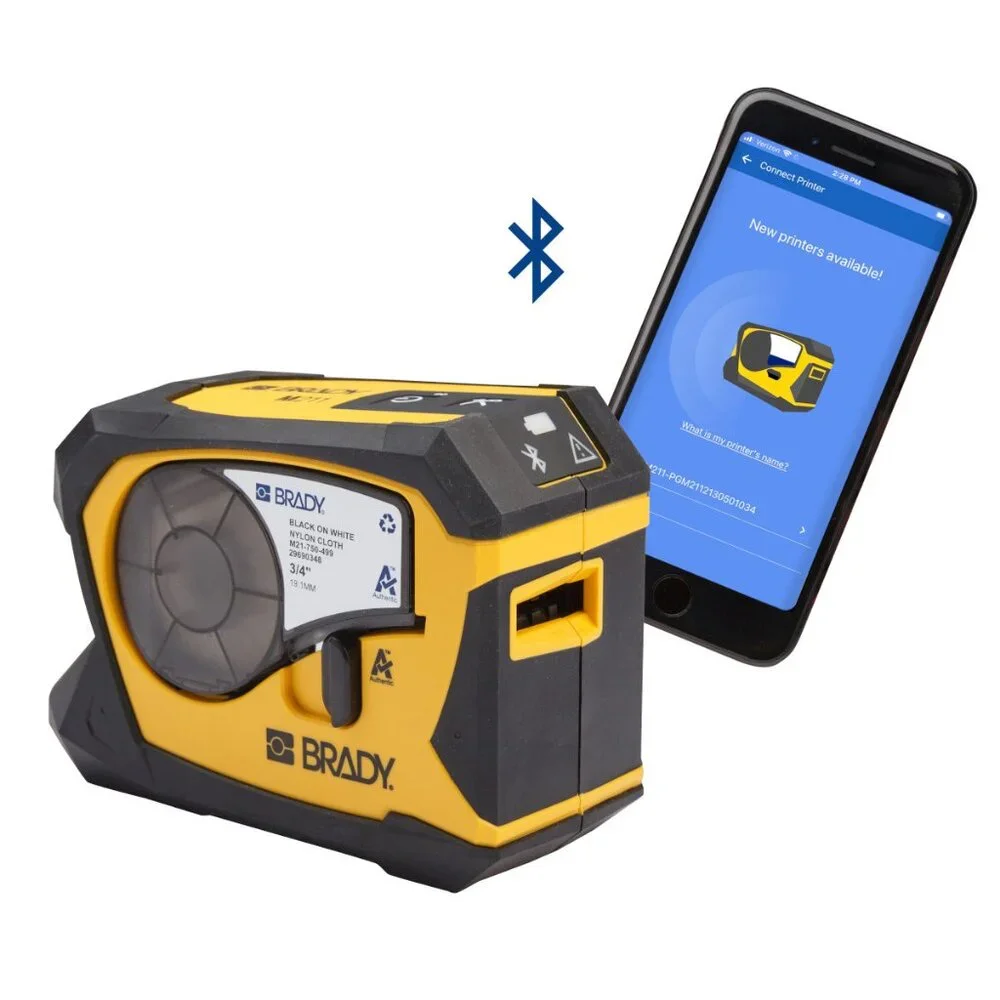 Brady M211 Portable Bluetooth Label Printer with Accessory Kit